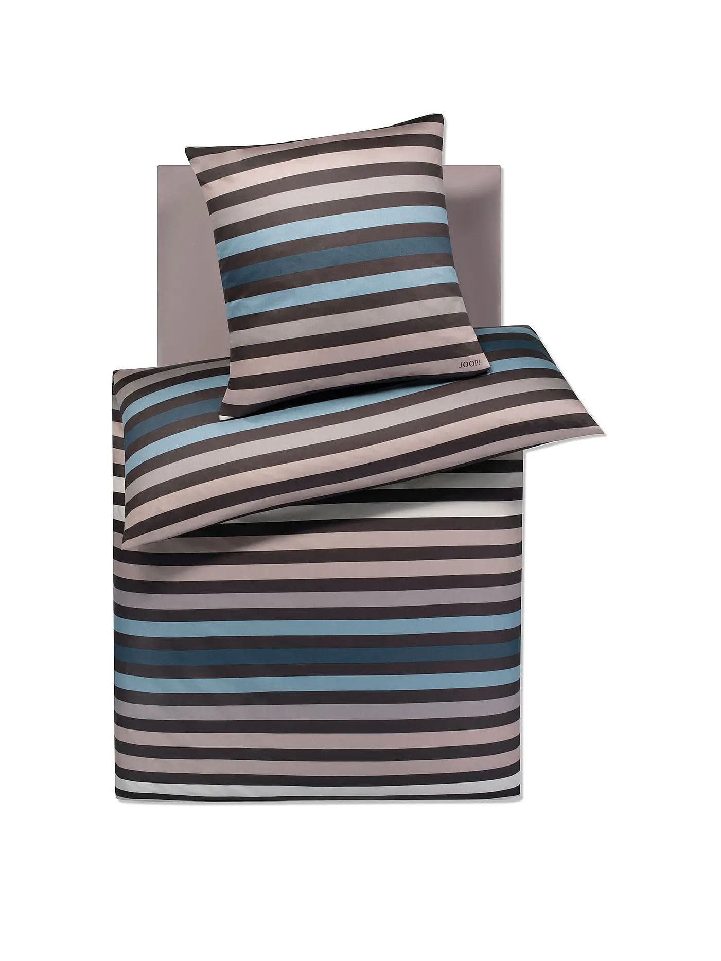 JOOP | Satin Bettwäsche TONE 70x90cm/140x220cm Stone | 
